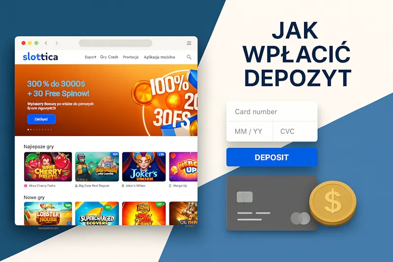 Slottica PL — jak wpłacić depozyt