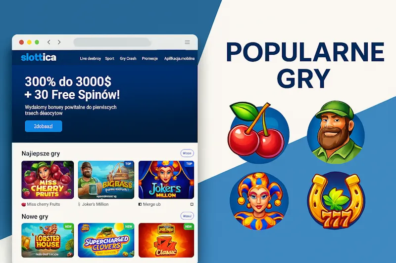 Slottica online casino — popularne gry