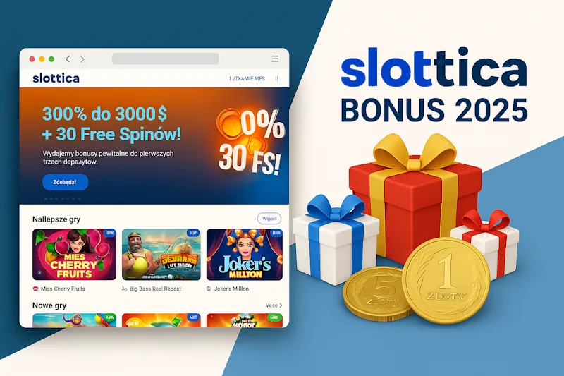 Slottica bonus aktualne bonusy 2025